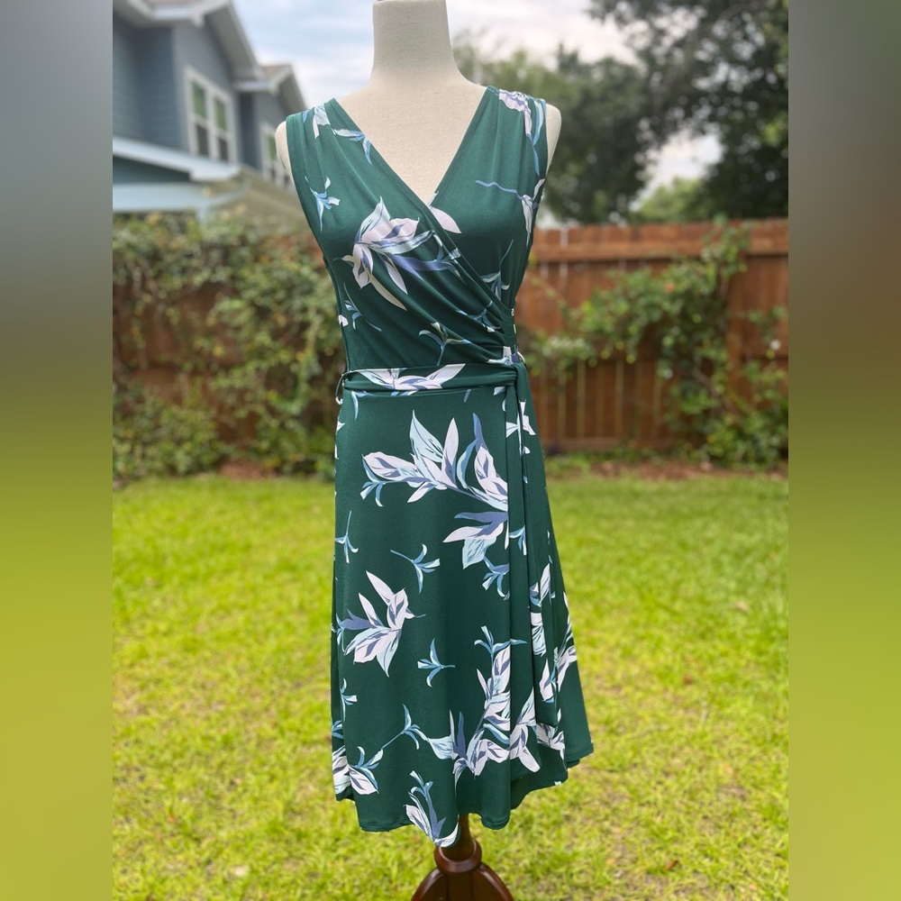 41 Hawthorn Maude Faux Wrap Knit Midi Dress